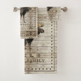 Toalha de alce de madeira russa