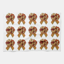 Toalha de Arcos Vermelhos e Verdes