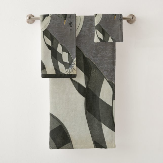 Toalha de arte japonesa de Kitagawa Utamaro (Insitu)