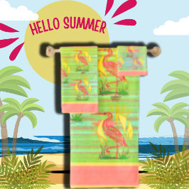 Toalha de aves tropicais