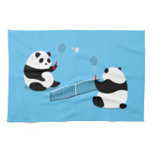 Toalha de Badminton Pandas