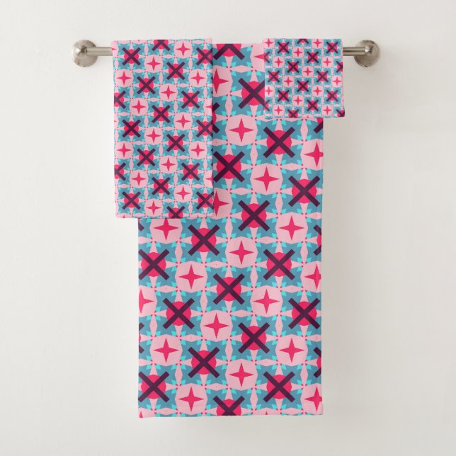 Toalha de Banheira, Patterno Rosa, Bonita (Insitu)