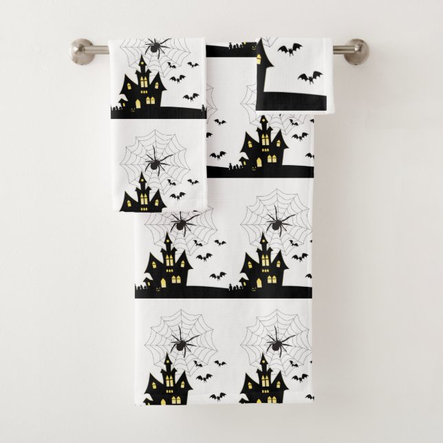 Toalha de Banheiro Define Halloween, Aranha (Insitu)