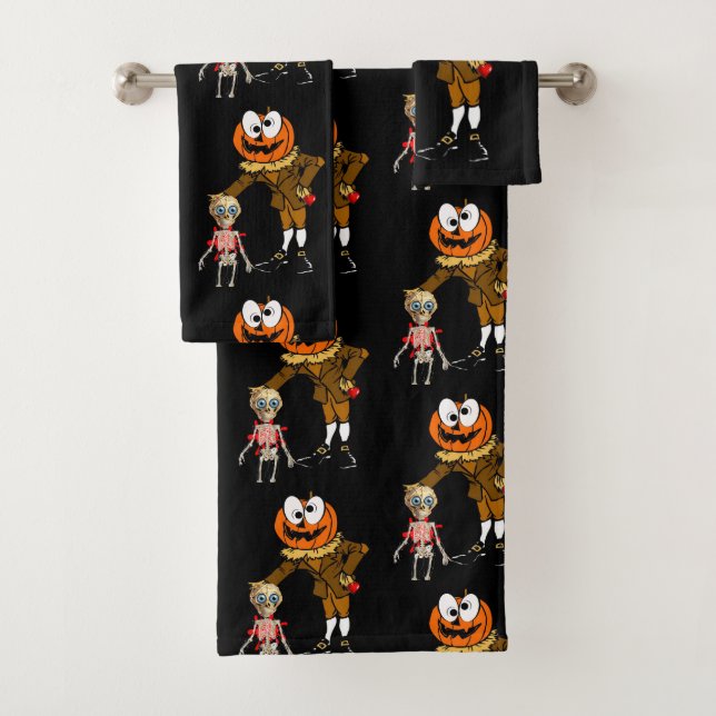 Toalha de Banheiro Define Halloween, Pumpkin (Insitu)