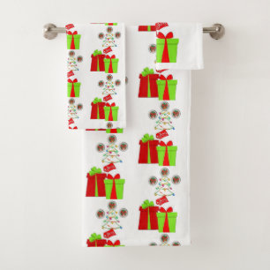 Toalha de Banheiro Define Natal