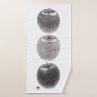 TOALHA DE BANHO 3個のりんご　縦