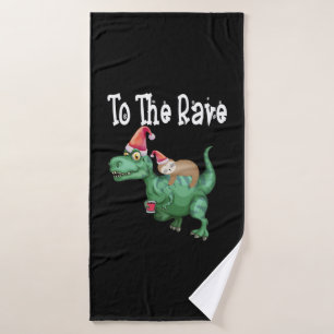 Toalha De Banho À Árvore Rex Funny Sloth cavalgando Dinossauro C