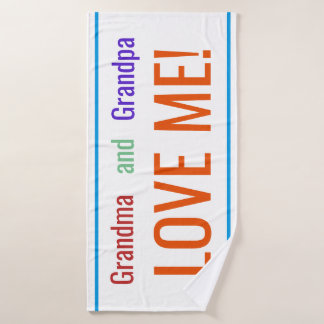 Toalha De Banho A avó e o vovô amam-me
