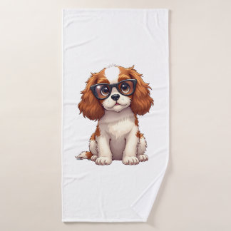 Toalha De Banho A cute dog King Charles Spaniel COPY