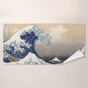 Toalha De Banho A Grande Onda de Kanagawa Hokusai