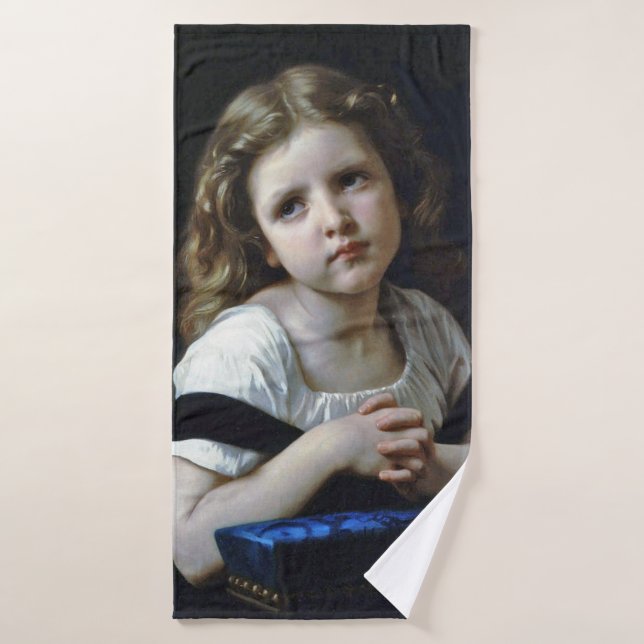 Toalha De Banho A Oração, Bouguereau (Toalha de Banho)