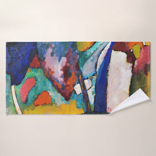 Toalha De Banho A Quebra d'água, Wassily Kandinsky (Toalha de Banho)