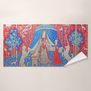 Toalha De Banho A Senhora e o Unicórnio / A Mon Seul Desir
