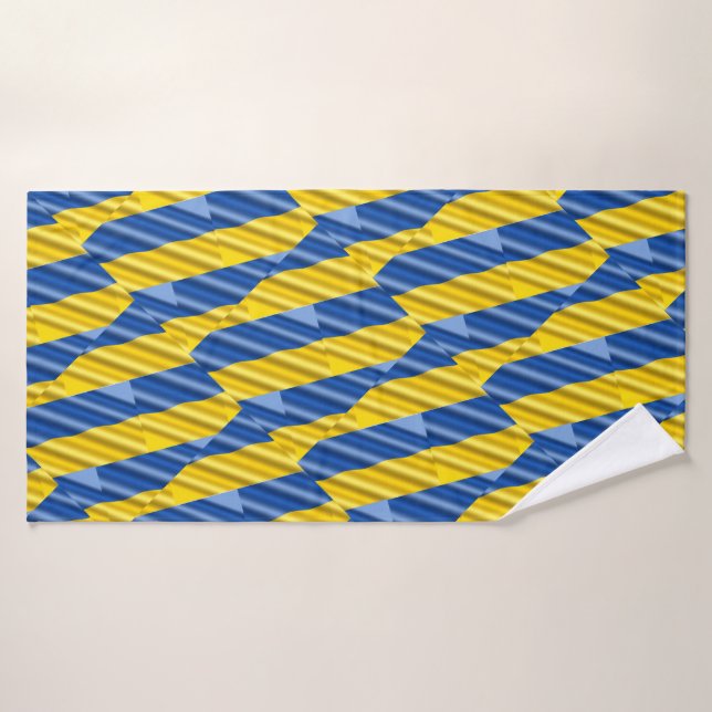 Toalha De Banho A Ucrânia Azul e Amarela inspirou a paz contra a g (Toalha de Banho)