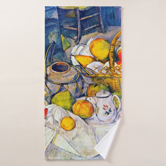 Toalha De Banho A vida com Fruta, Paul Cezanne (Toalha de Banho)