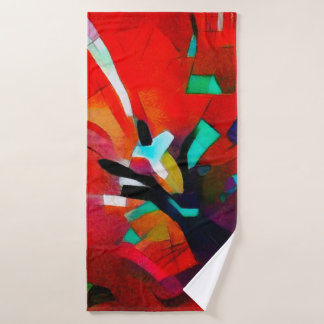 Toalha De Banho Abstração do buquê Floral. Na versão moderna 