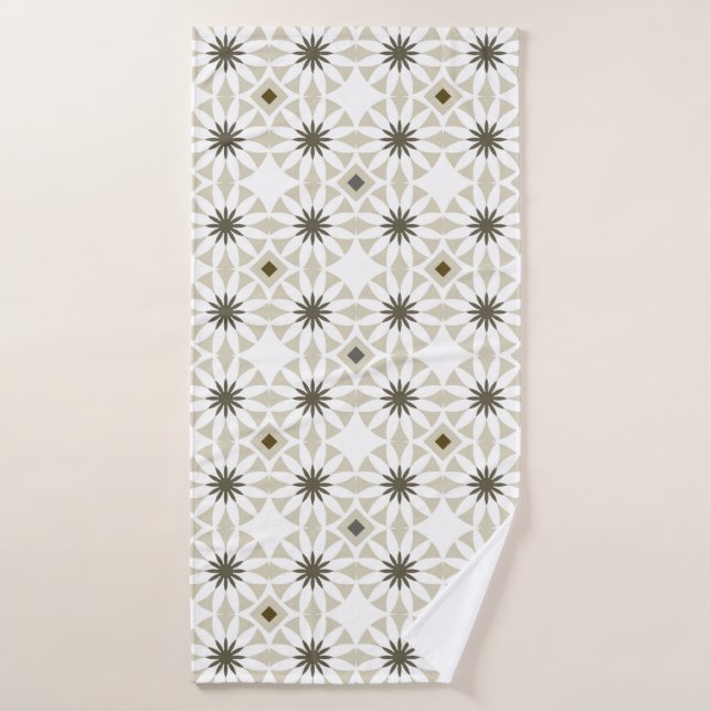 Toalha De Banho Abstract ethnic geometric patterns design backgrou (Toalha de Banho)