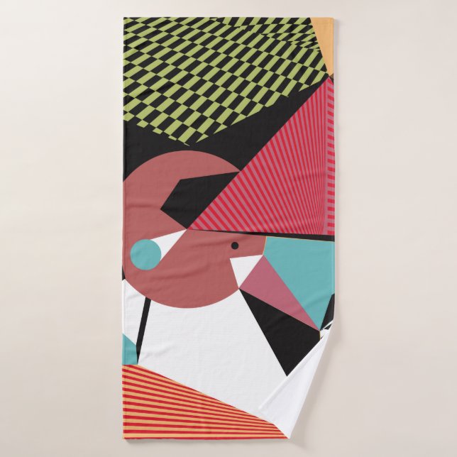 Toalha De Banho Abstract modern triangles background pattern illus (Toalha de Banho)