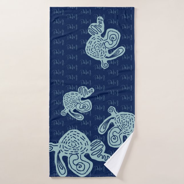 Toalha De Banho Abstract MONOGRAM Towel (Toalha de Banho)