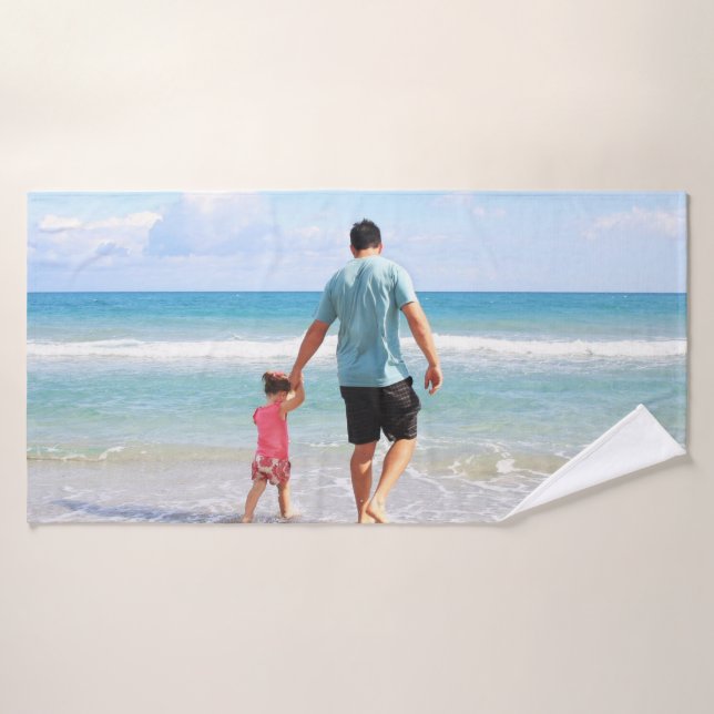 Toalha De Banho Adicionar sua própria foto e/ou texto (Toalha de Banho)