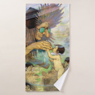 Toalha De Banho Água Bebê e Fada, Jessie Willcox Smith