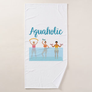 Toalha De Banho Águas Aquálgicas Aeróbicas Waterobics Mulheres