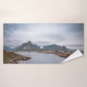 Toalha De Banho Aldeia de Pesca Lofoten