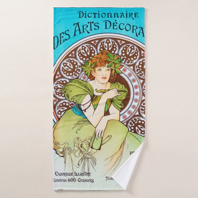 Toalha De Banho Alphonse Mucha (Toalha de Banho)