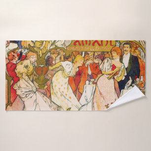 Toalha De Banho Amantes, Alphonse Mucha