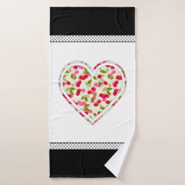 Toalha De Banho Amor, bagas, cereja