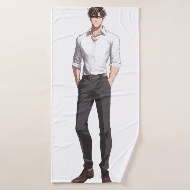 Toalha De Banho Anime Boy Bonito Ikemen (Toalha de Banho)