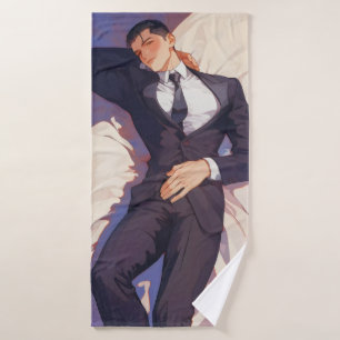 Toalha De Banho Anime Ikemen Elegante e bonito