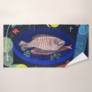 Toalha De Banho Ao redor do peixe, Paul Klee