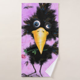 Toalha De Banho Apaixonado Crow Bath Towel Funny