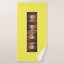 Toalha De Banho Aprendendo Páscoa de coelho