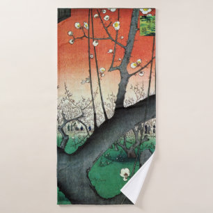 Toalha De Banho Árvore de ameixa de flores, Hiroshige
