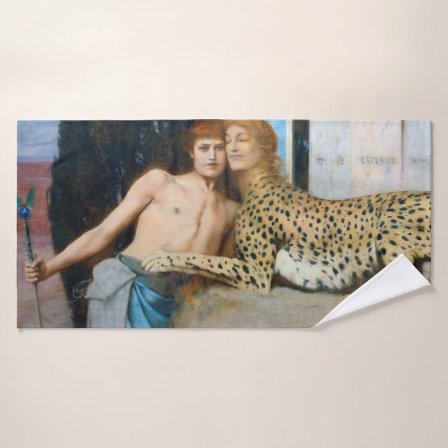 Toalha De Banho As Carícias, Fernand Khnopff (Toalha de Banho)