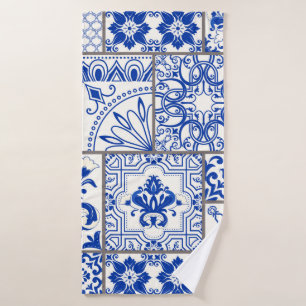 Toalha De Banho Azulejo de retalhos sem falhas com motivos vitoria