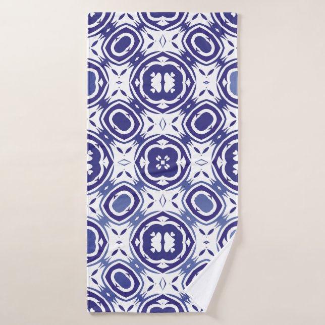 Toalha De Banho Azulejos azulejo antigos portugueses. Design mínim (Toalha de Banho)