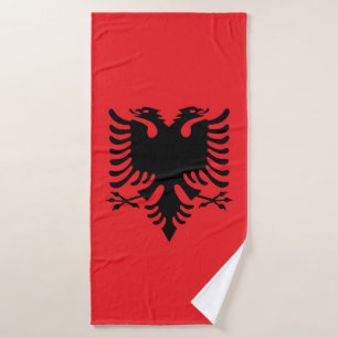 Toalha De Banho Bandeira albanesa