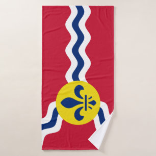 Toalha De Banho Bandeira da Rua Louis, Missouri