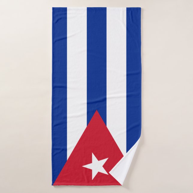 Toalha De Banho Bandeira de Cuba (Toalha de Banho)