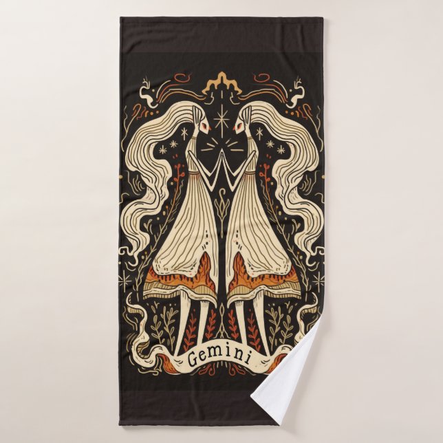 Toalha De Banho Bath Towel Gemini Celestial Art (Toalha de Banho)