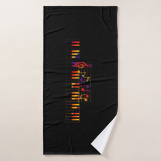 Toalha De Banho Bath Towel "Music"