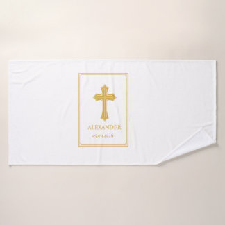 Toalha De Banho Batismo personalizado