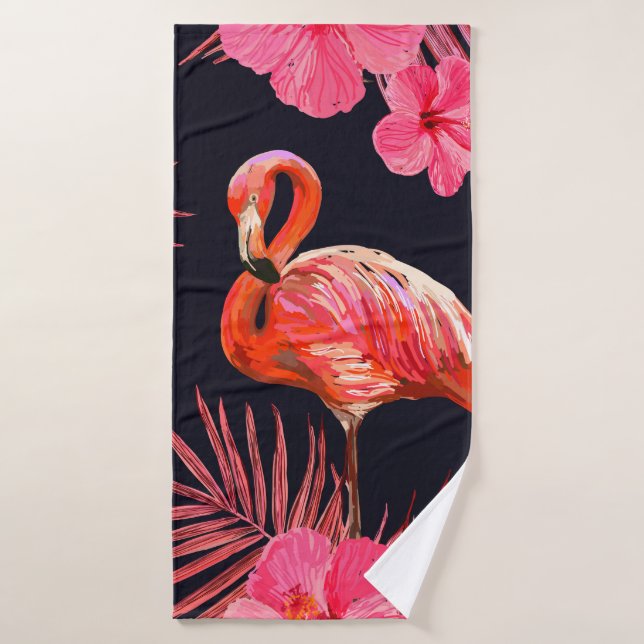 Toalha De Banho Beautiful seamless floral summer pattern backgroun (Toalha de Banho)