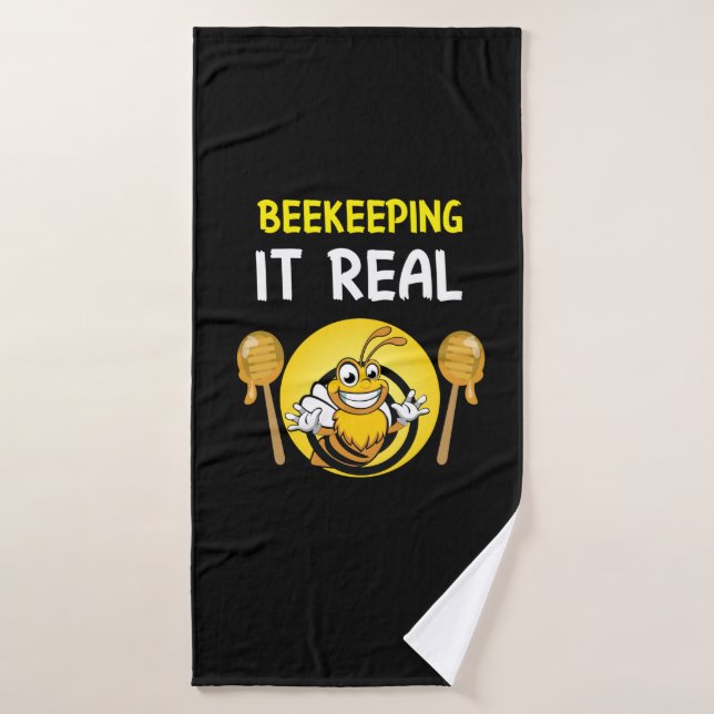 Toalha De Banho Beekeeper Art BeeKeeping It Real (Toalha de Banho)