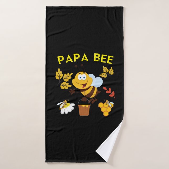 Toalha De Banho Beekeeper Art Papa Bee (Toalha de Banho)