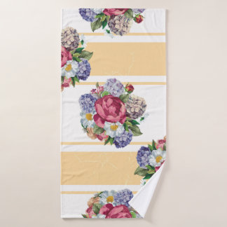 Toalha De Banho Belo padrão floral sem costura com hydrangea p