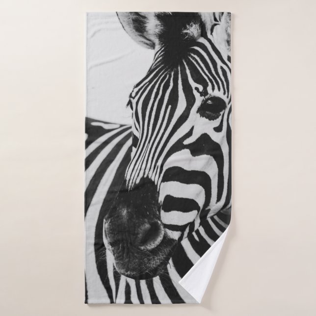 TOALHA DE BANHO BLACK AND WHITE ZEBRA (Toalha de Banho)